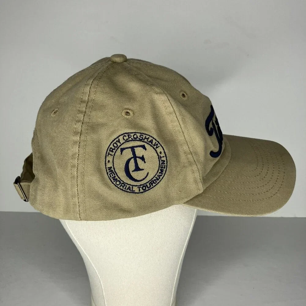 Titleist Hat Men's Adjustable Khaki Tan Golf Cap Troy Croshaw Memorial